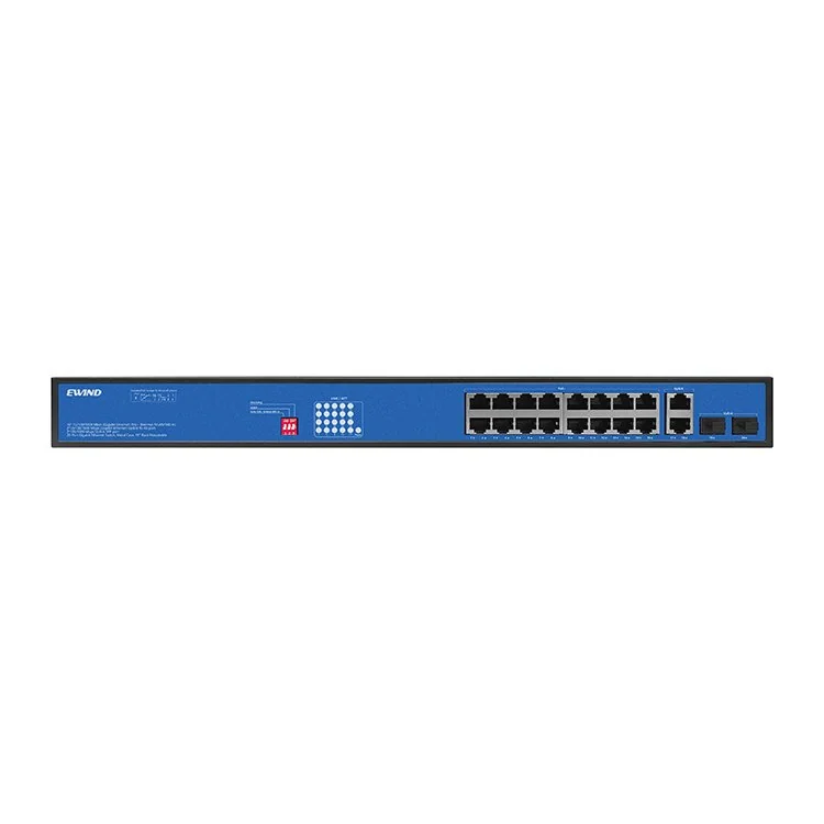 24-Port Gigabit PoE Switch with 2 Gigabit SFP Uplinks