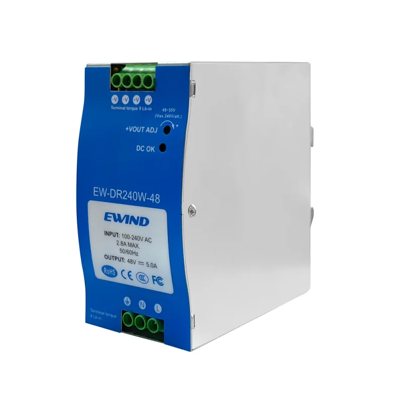 240W 48V DIN-Rail Industrial Power Supply