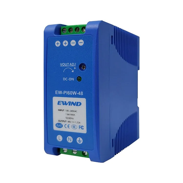 60W 48V DIN-Rail Industrial Power Supply