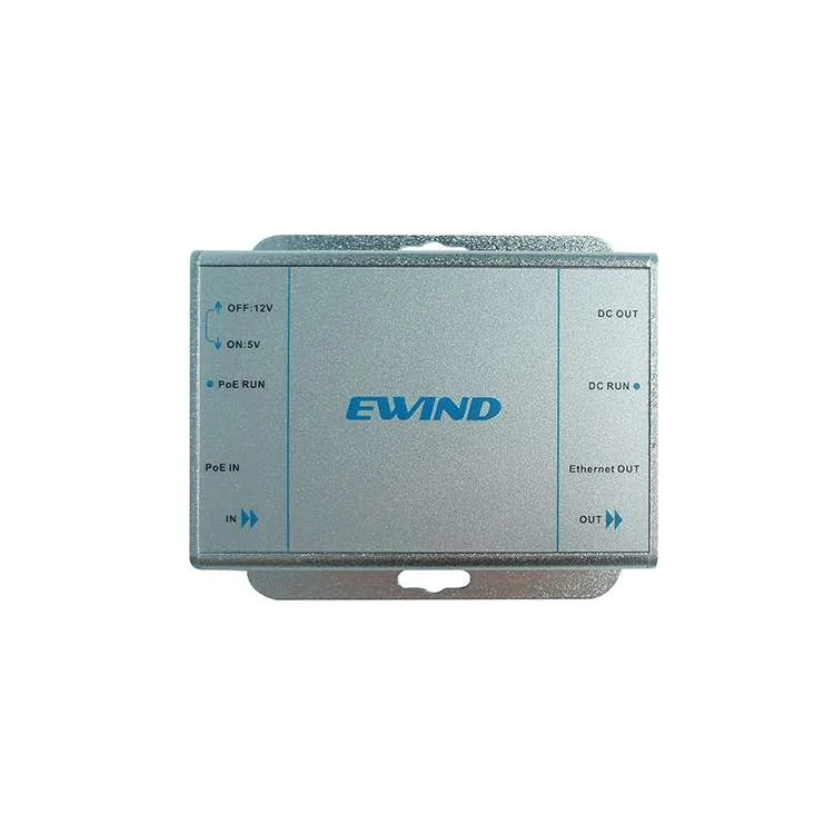 15.4W Fast Ethernet PoE Splitter with 12V/5V Output