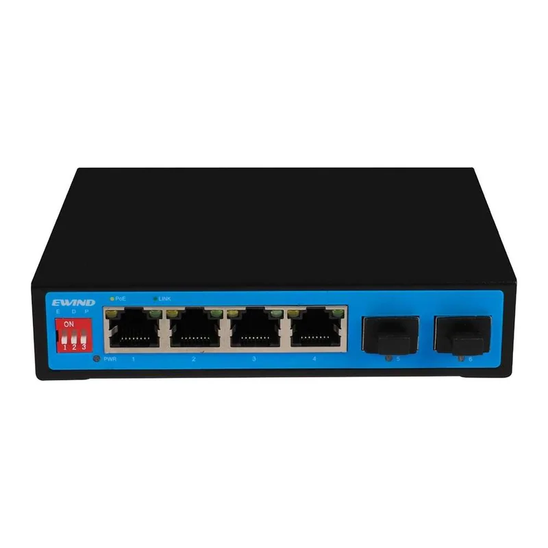 6-Port Gigabit PoE Switch with 2 SFP Slots
