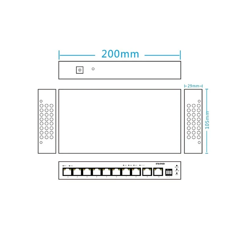 EW-S1910G-DP dimensions diagram